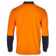 Cotton Jersey Two Tone Long Sleeve Safety Polo SW36 Cotton Jersey Two Tone Long Sleeve Safety Polo SW36