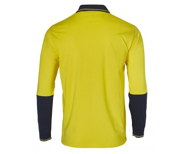 Cotton Jersey Two Tone Long Sleeve Safety Polo SW36 Cotton Jersey Two Tone Long Sleeve Safety Polo SW36