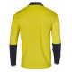 Cotton Jersey Two Tone Long Sleeve Safety Polo SW36 Cotton Jersey Two Tone Long Sleeve Safety Polo SW36