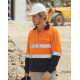 HI-VIS TWO TONE COTTON FLEECE SWEAT WITH 3M REFLECTIVE TAPE SW48 HI-VIS TWO TONE COTTON FLEECE SWEAT WITH 3M REFLECTIVE TAPE SW48