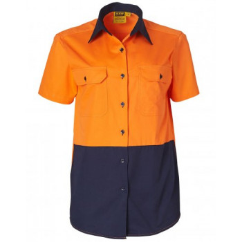 Ladies Short Sleeve Safety Shirt Sw63
