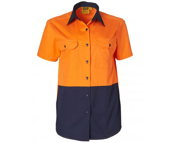 LADIES SHORT SLEEVE SAFETY SHIRT SW63 LADIES SHORT SLEEVE SAFETY SHIRT SW63