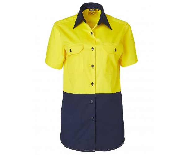 LADIES SHORT SLEEVE SAFETY SHIRT SW63 LADIES SHORT SLEEVE SAFETY SHIRT SW63