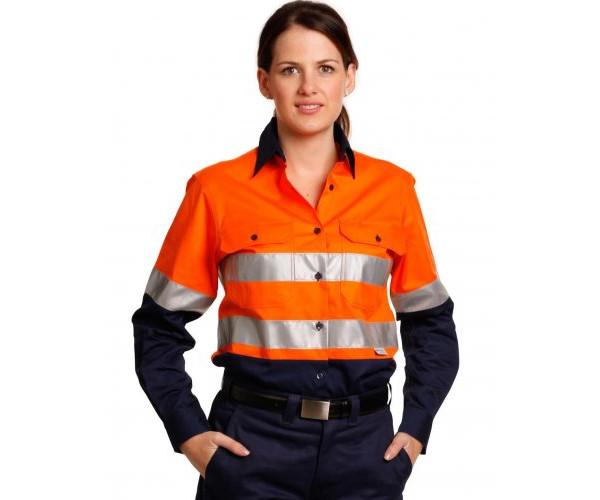 LADIES LONG SLEEVE SAFETY SHIRT SW65 LADIES LONG SLEEVE SAFETY SHIRT SW65