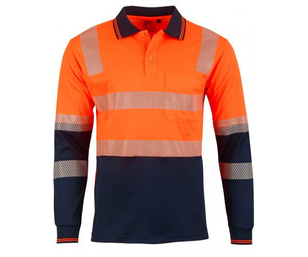 UNISEX TRUEDRY® BIOMOTION SEGMENTED LS SAFETY POLO SW74 UNISEX TRUEDRY® BIOMOTION SEGMENTED LS SAFETY POLO SW74