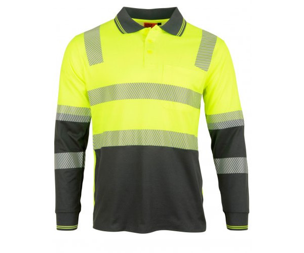UNISEX TRUEDRY® BIOMOTION SEGMENTED LS SAFETY POLO SW74 UNISEX TRUEDRY® BIOMOTION SEGMENTED LS SAFETY POLO SW74