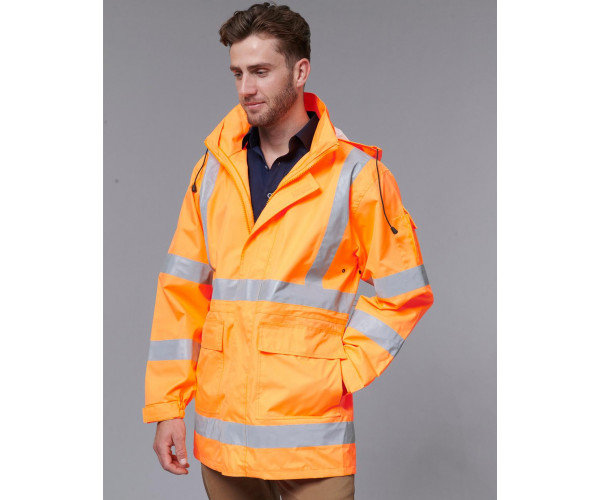 Unisex Vic Rail Hi Vis Safety Jacket Unisex Vic Rail Hi Vis Safety Jacket