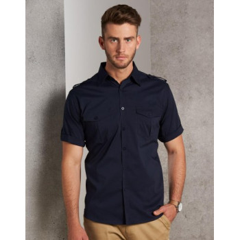 Short Sleeve Military Shirt For Men M7911