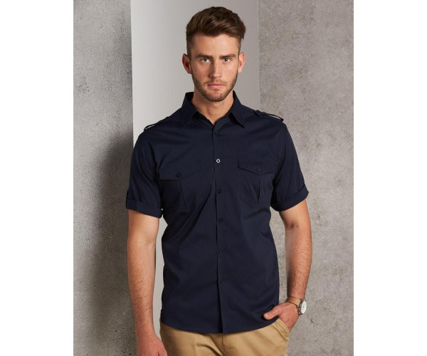 Short Sleeve Military Shirt For Men M7911 Short Sleeve Military Shirt For Men M7911