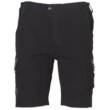 Mens Stretch Cargo Work Shorts With Design Panel Treatments
