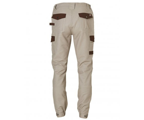 MENS STRETCH CARGO WORK PANTS WITH DESIGN PANEL TREATMENT MENS STRETCH CARGO WORK PANTS WITH DESIGN PANEL TREATMENT