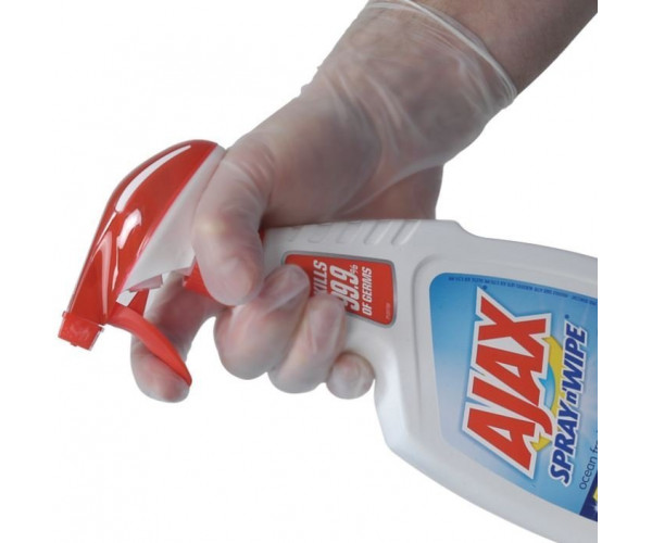 Bastion Vinyl Gloves Clear Powder Free Disposable Gloves