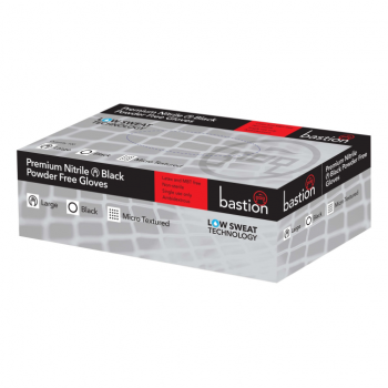 Nitrile Black Gloves Powder Free Micro Textured Box Of 100