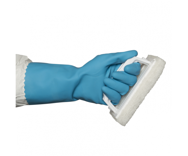 Silverlined Rubber Gloves - Durable, Flexible, and Hygienic Hand Protection Silverlined Rubber Gloves in Pink and Blue Colours, Providing Reliable Hand Protection and Enhanced Grip