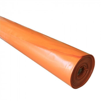 Builders Film Orange Plastic 2m X 50m 200um High Impact Concrete Grade