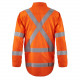 HI VIS CLOSE FRONT SHIRT WITH X-PATTERN FR REFLECTIVE TAPE HI VIS CLOSE FRONT SHIRT WITH X-PATTERN FR REFLECTIVE TAPE