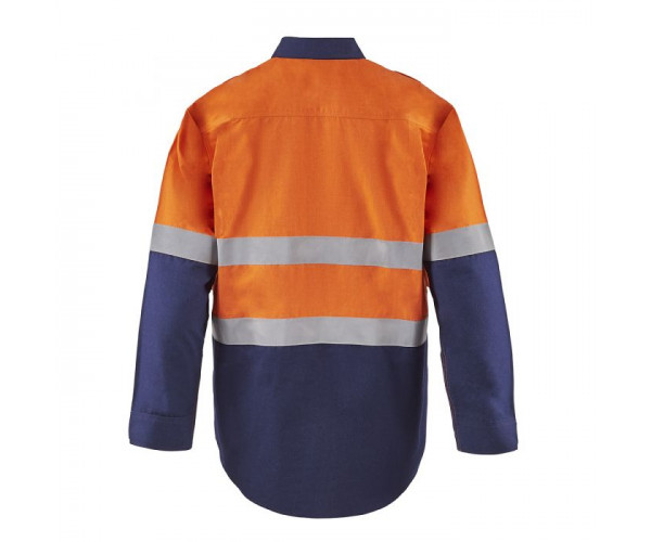 OPEN FRONT SHIRT WITH GUSSET SLEEVES AND FR REFLECTIVE TAPE OPEN FRONT SHIRT WITH GUSSET SLEEVES AND FR REFLECTIVE TAPE