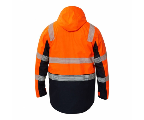VOLT FR HI VIS WET WEATHER SEGMENTED REFLECTIVE JACKET VOLT FR HI VIS WET WEATHER SEGMENTED REFLECTIVE JACKET