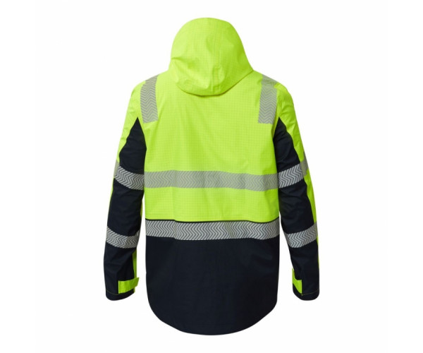 VOLT FR HI VIS WET WEATHER SEGMENTED REFLECTIVE JACKET VOLT FR HI VIS WET WEATHER SEGMENTED REFLECTIVE JACKET