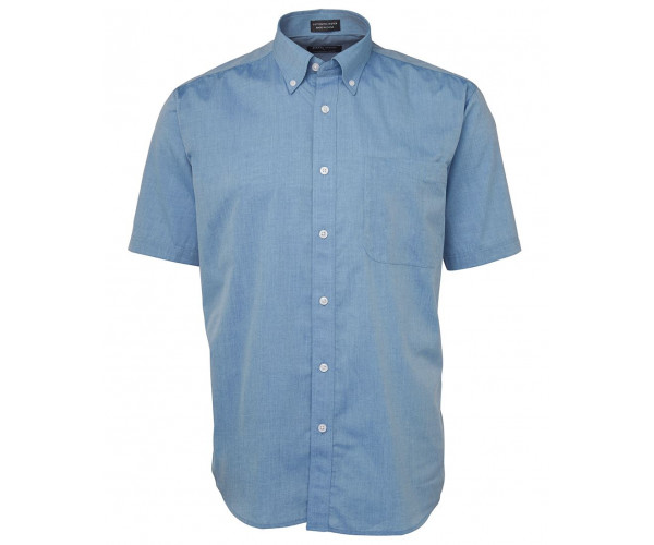 Poly Cotton Short Sleeve Button Shirt