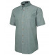 Green Stitch Short Sleeve Button Shirt Collared Shirts