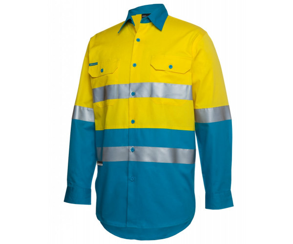 HI VIS Long Sleeve Shirt With Reflective Tape