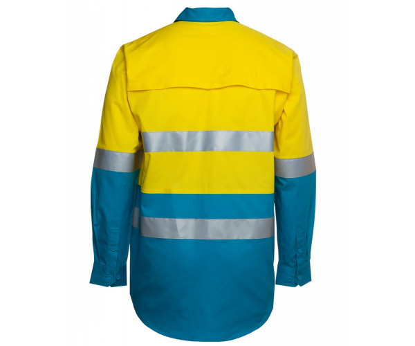 HI VIS Long Sleeve Shirt With Reflective Tape