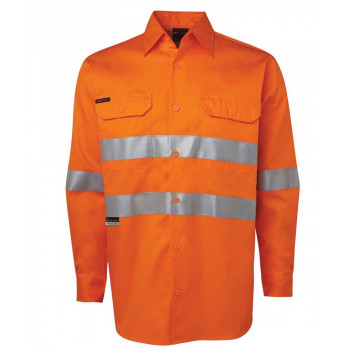 Hi Vis Long Sleeve Shirt With Reflective Tape