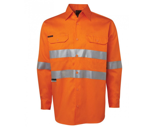 HI VIS Long Sleeve Shirt With Reflective Tape