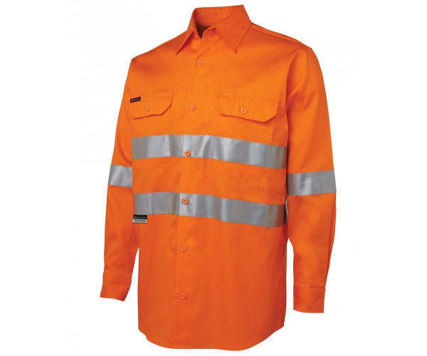 HI VIS Long Sleeve Shirt With Reflective Tape