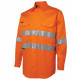 HI VIS Long Sleeve Shirt With Reflective Tape