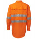 HI VIS Long Sleeve Shirt With Reflective Tape