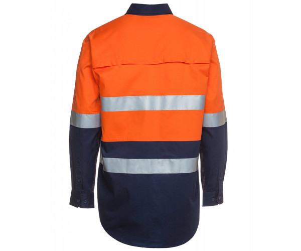 HI VIS Long Sleeve Shirt With Reflective Tape
