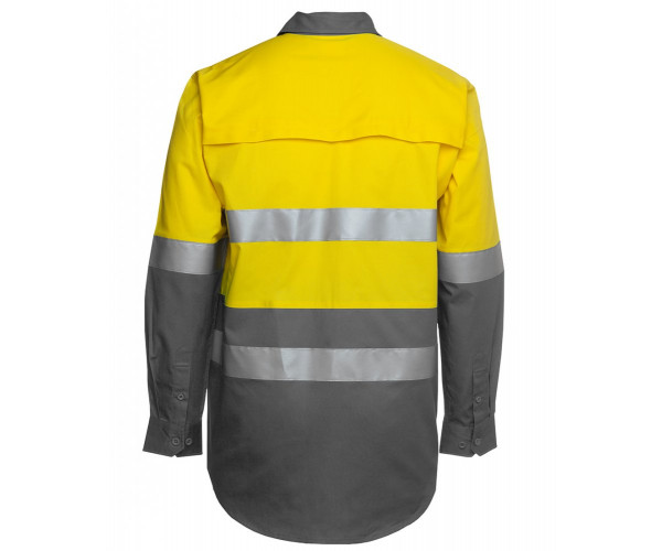 HI VIS Long Sleeve Shirt With Reflective Tape