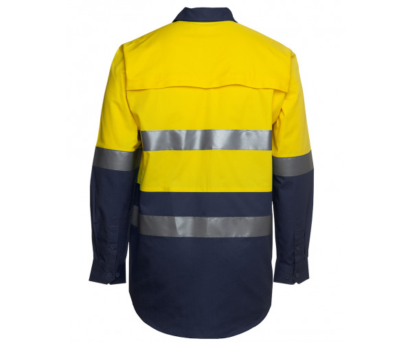 HI VIS Long Sleeve Shirt With Reflective Tape