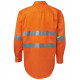 HI VIS Long Sleeve Day & Night 190G CLOSE FRONT SHIRT