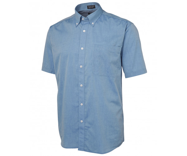 Poly Cotton Short Sleeve Button Shirt