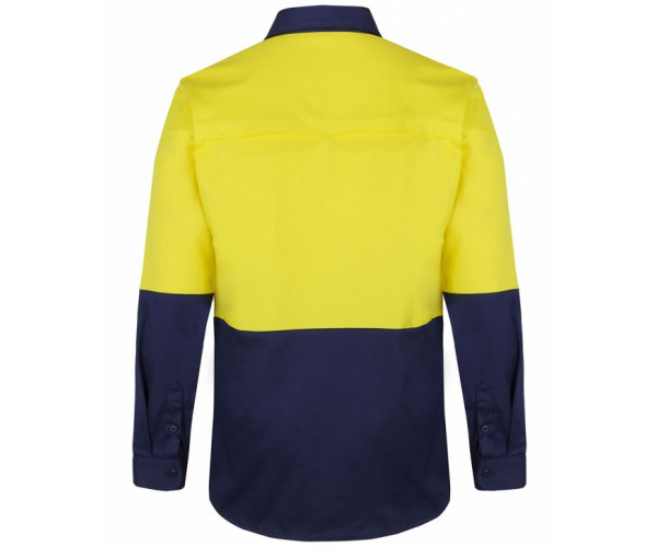 HI VIS LONG SLEEVES STRETCH WORK SHIRT