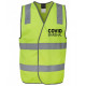 Covid Marshal Velcro HI VIS SAFETY VEST