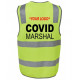Covid Marshal Velcro HI VIS SAFETY VEST