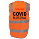 Covid Marshal Velcro HI VIS SAFETY VEST