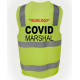 Covid Marshal HI VIS Zipper Vest Crowd Safety
