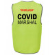 Covid Marshal Velcro HI VIS SAFETY VEST Covid Marshal Velcro HI VIS SAFETY VEST