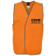 Covid Marshal Velcro HI VIS SAFETY VEST Covid Marshal Velcro HI VIS SAFETY VEST
