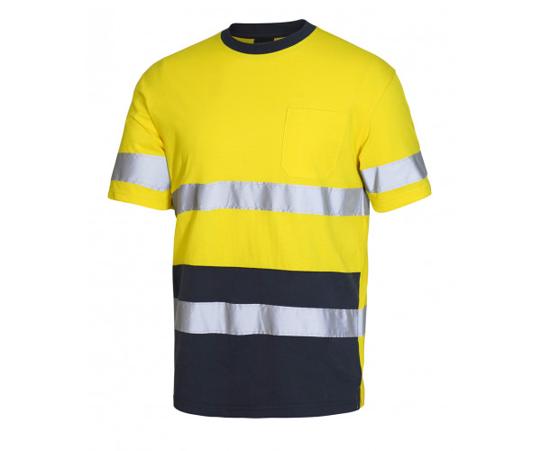HI VIS Cotton Shirt With Reflective Tape HI VIS Cotton Shirt With Reflective Tape