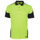 HI VIS Polo Shirt Coloured Sleeves