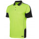 HI VIS Polo Shirt Coloured Sleeves