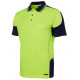 HI VIS Polo Shirt Coloured Sleeves