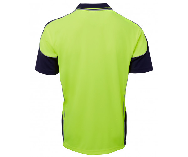 HI VIS Polo Shirt Coloured Sleeves