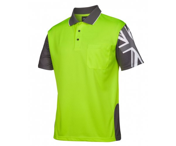 HI VIS Southern Cross Short Sleeve Polo